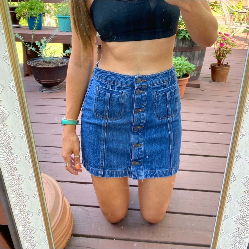 Denim skirt
